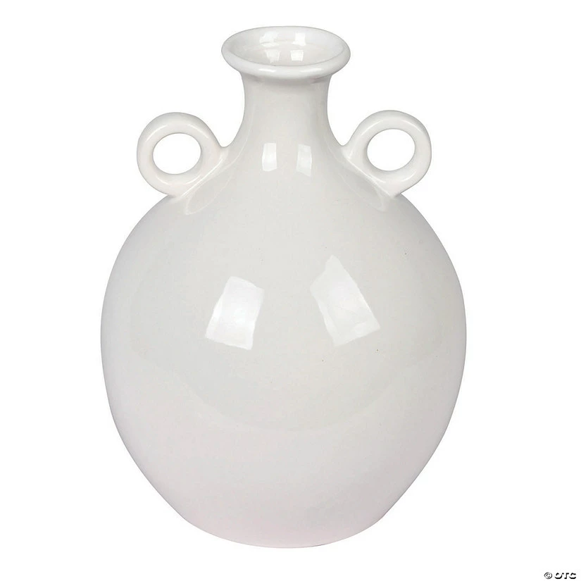 Budget 💯 Vickerman 10" Light Gray Ceramic Pot with Handles 💯 3 Budget 💯 Vickerman 10" Light Gray Ceramic Pot with Handles 💯