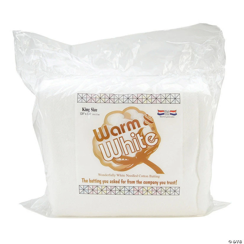 Brand new ๐ Warm Company Warm & White Cotton Batting - King Size, 120" x 124" ๐ 3 Brand new ๐ Warm Company Warm & White Cotton Batting - King Size, 120" x 124" ๐