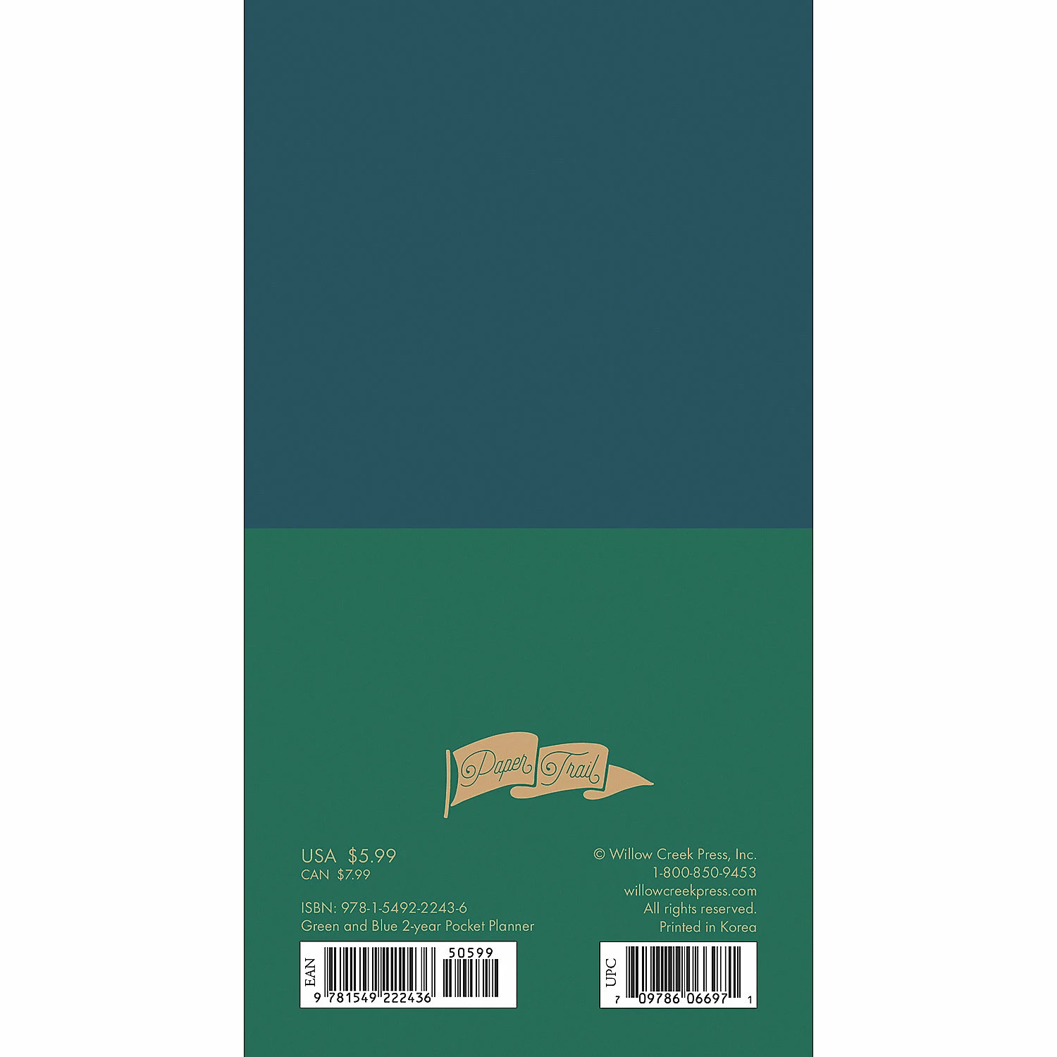 Deals ๐ Willow Creek Press Green and Blue 2022-23 2-year Pocket Pln ๐ 4 Deals ๐ Willow Creek Press Green and Blue 2022-23 2-year Pocket Pln ๐ - Image 2