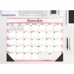 Best deal ✔️ Willow Creek Press Watercolor Stripes 22 x 17 Mon Deskpad ⭐