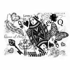 Cheapest ✨ Woodware Craft Collection Woodware Clear Singles Queen of Hearts 4 in x 6 in Stamp 😉 -Crafts For Her Shop woodware craft collection woodware clear singles queen of hearts 4 in x 6 in stamp14163687 a03NOWA